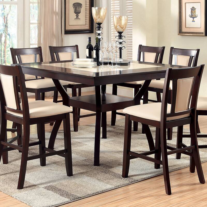 Furniture of America Dionne Contemporary 54-inch Counter Height Dining Table