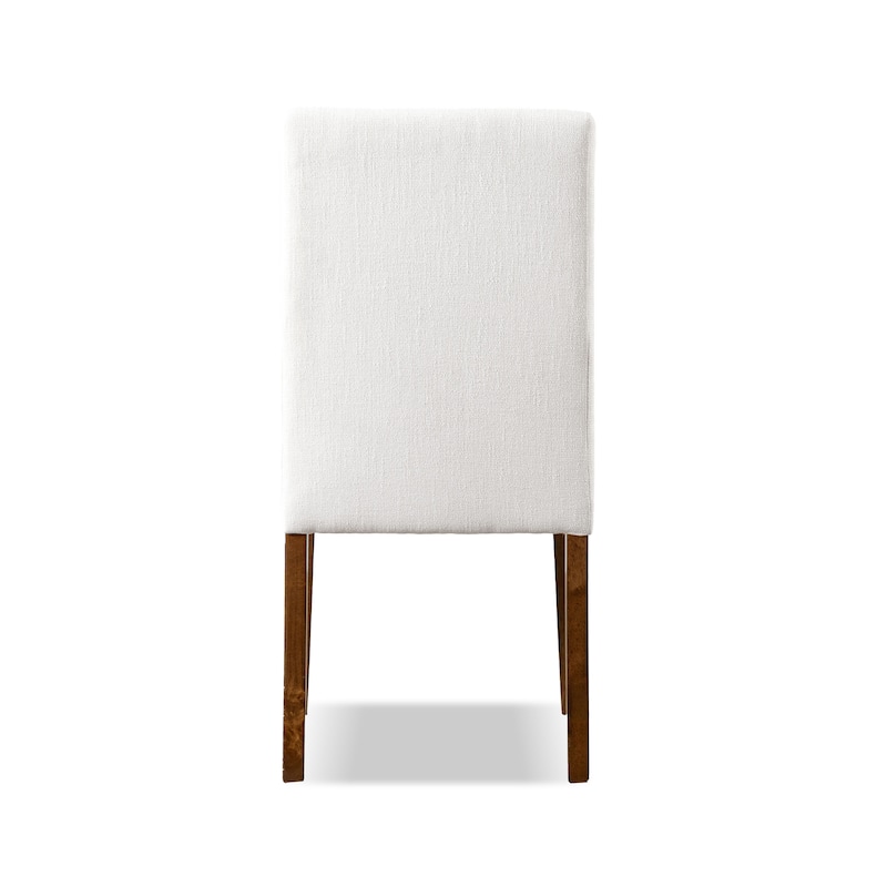 Furniture of America Drystan Rustic Ivory Padded Fabric Dining Chairs (Set of 2)