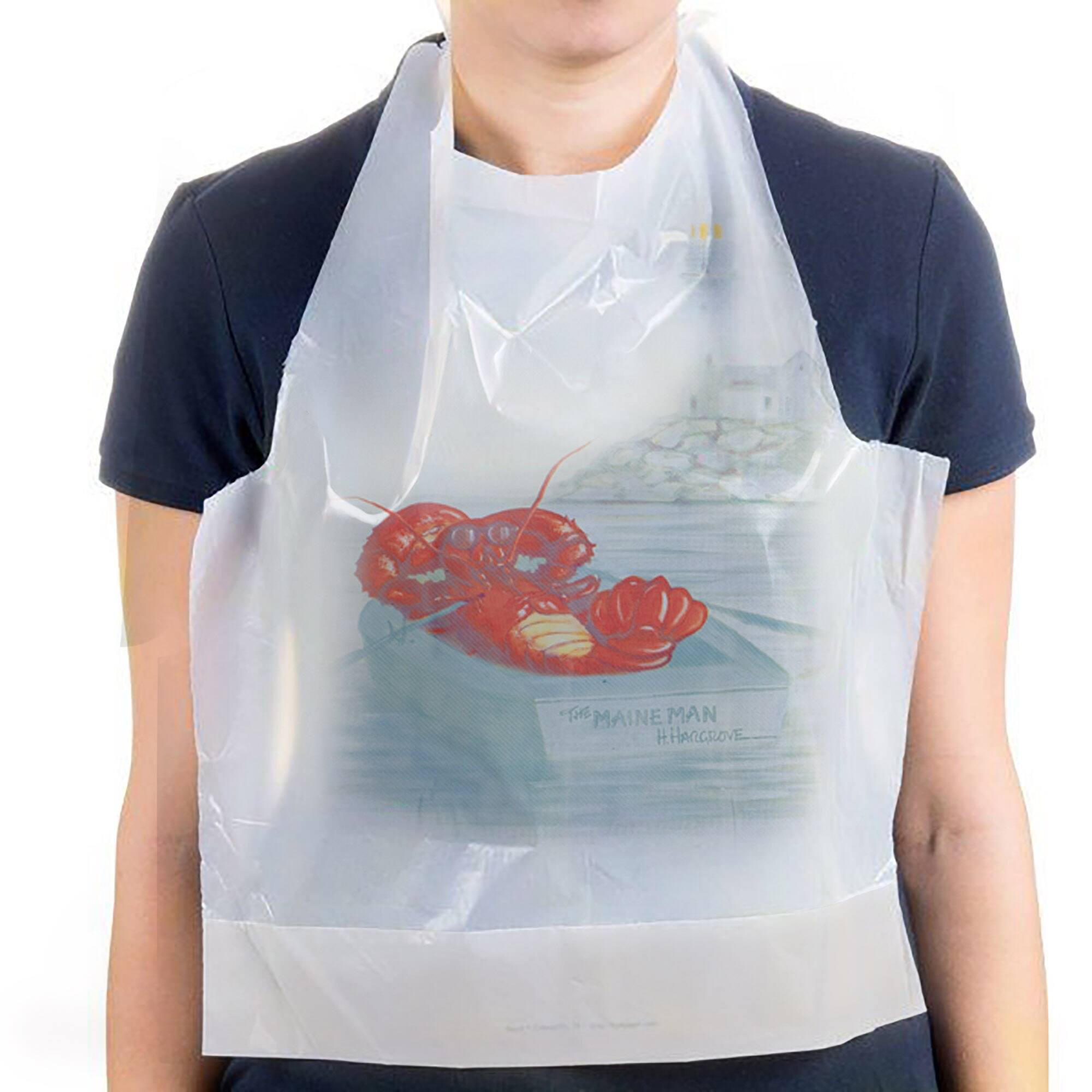Maine Man Seafood Disposable Lobster Bibs, 2 Sets of 12 Bed Bath