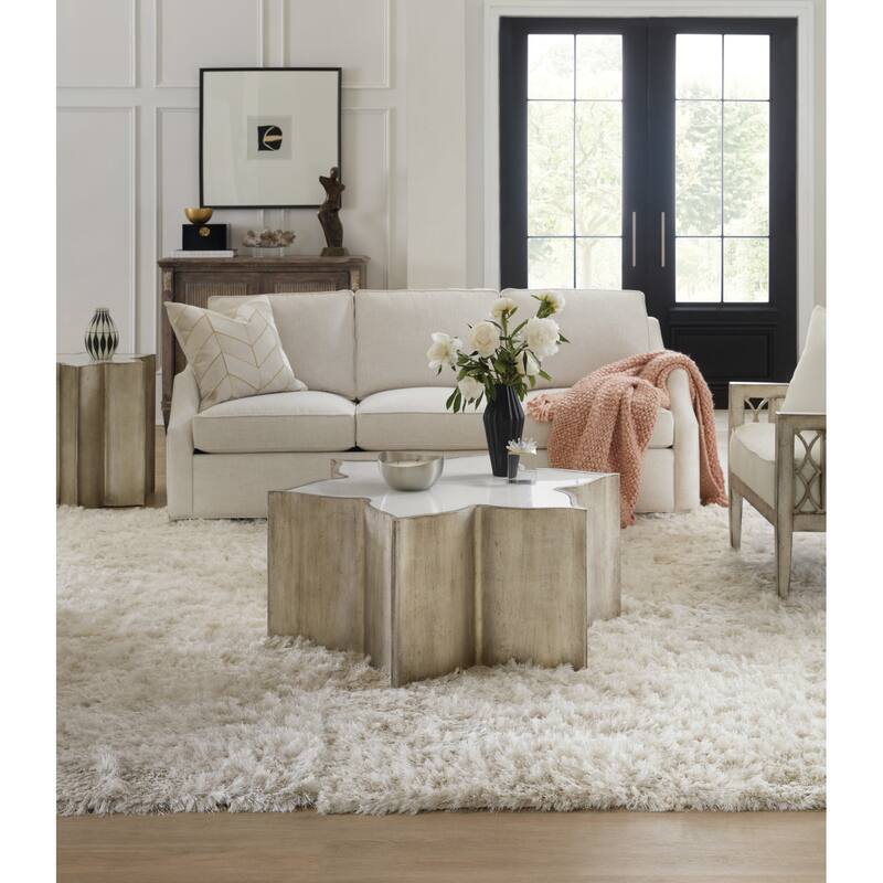 Hooker Furniture C Est La Vie 44" Wide Holly Wood Glam Flower Shaped