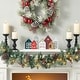 preview thumbnail 2 of 9, Glitzhome 20"L Metal and Wooden Christmas House Decor