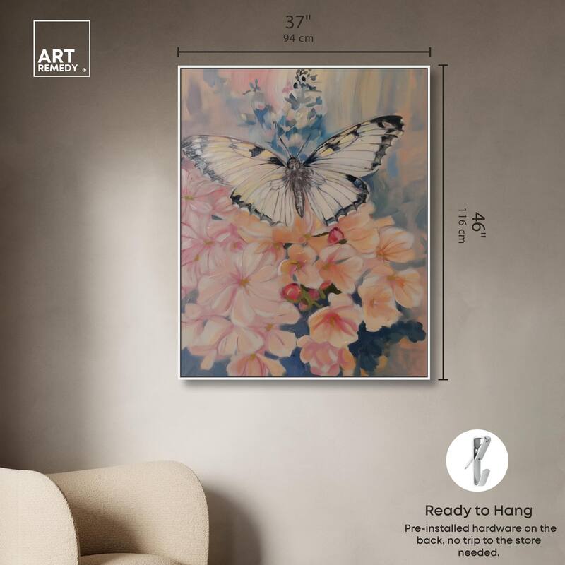 Moonstone Monarch Canvas by Art Remedy