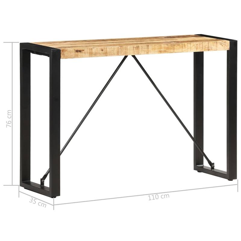 vidaXL Console Table Entryway Table Narrow Hall Side Table Solid Wood Mango