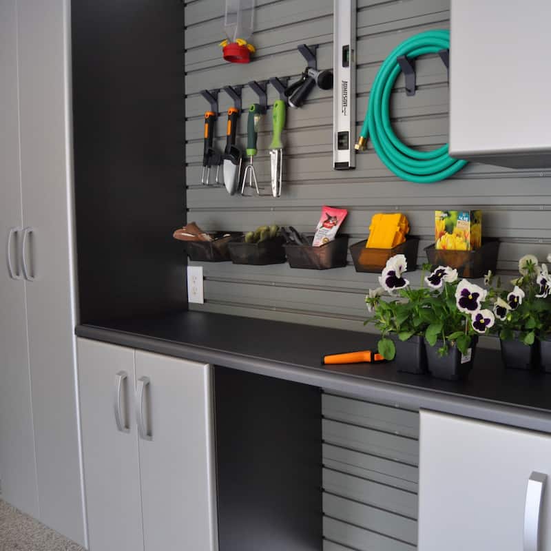 Flow Wall 5pc PVC Indoor Modern Cabinet Shelf Kit