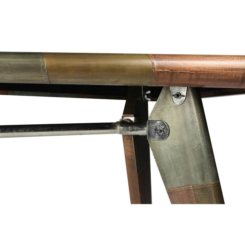 55" Copper Aluminum Writing Desk