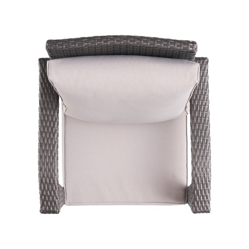 Keana Outdoor Wicker 5-piece Fire Table Chat Set by Christopher Knight Home