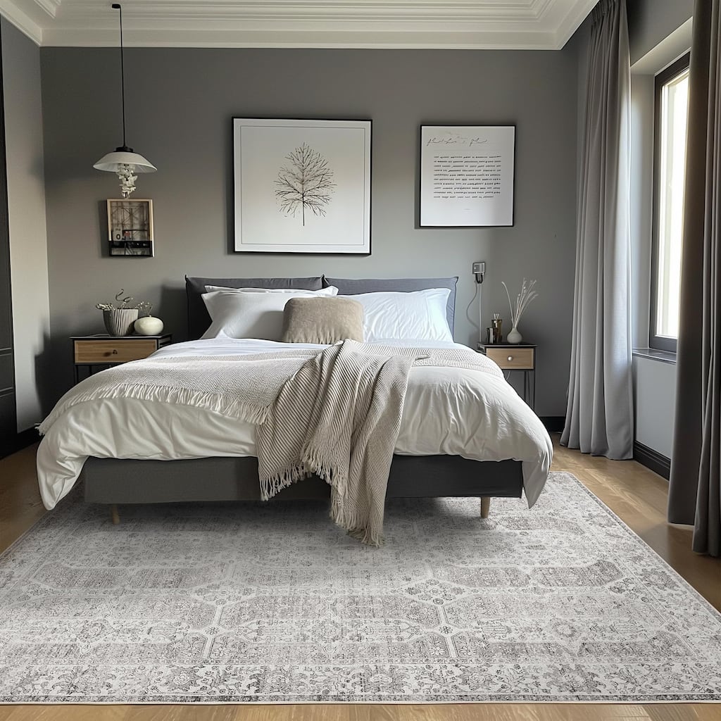 Mcow Palm Leaf Collection Reversible Woven Waterproof Outdoor Area Rug - 8'X10'