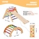 preview thumbnail 16 of 26, VEVOR Pikler Triangle Set Toddler Climbing Toys Indoor Playground, Ramp, and Arch, Montessori Climbing Set
