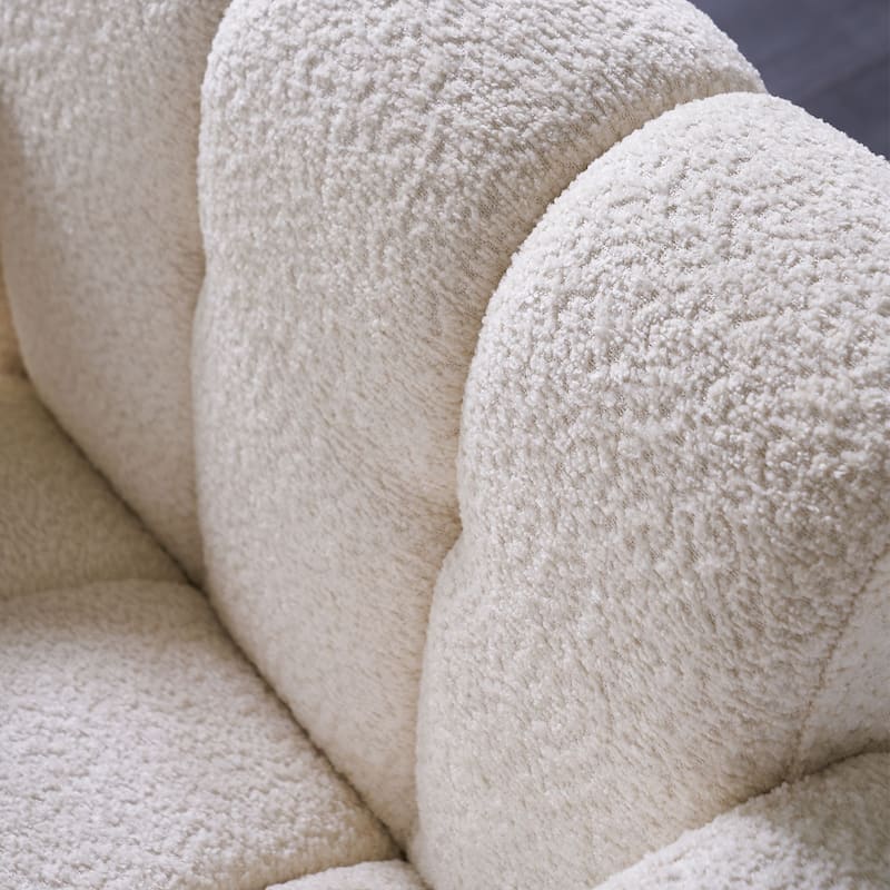 Beige 31.1" Accent Chair with High-Density Foam