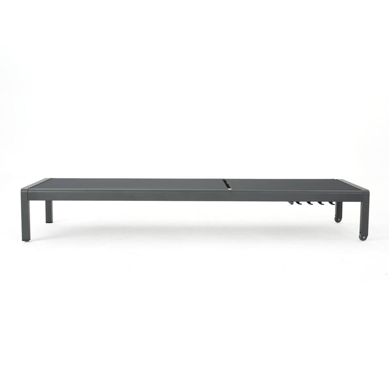 Cape Coral Outdoor Chaise Lounge with Cushion (Set of 2) by Christopher Knight Home
