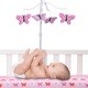 preview thumbnail 5 of 4, Bedtime Originals Magic Garden Pink/Lavender Butterfly Musical Baby Crib Mobile