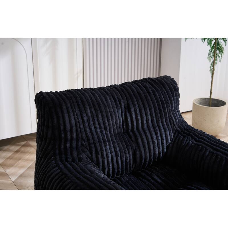 Corduroy Fabric Bean Bag Chair Filled With Memory Sponge