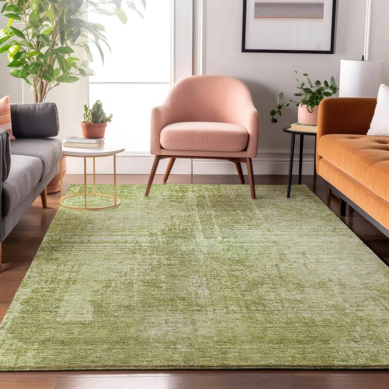 Premium Washable Super Soft Abstract Ombre Mayfield Rug - Sage - 2' 6" x 3' 10" - Rectangle