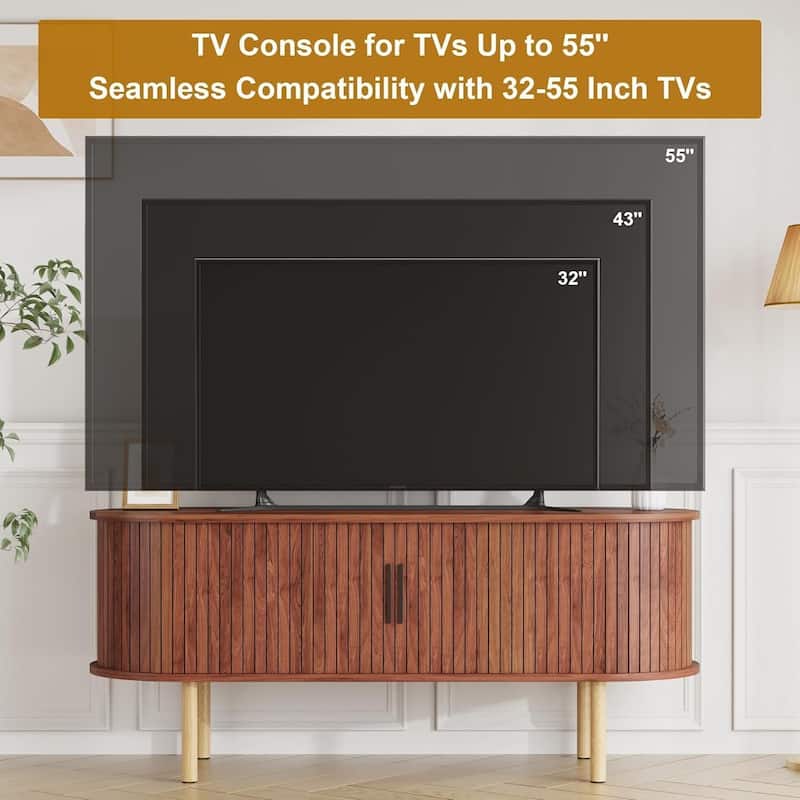 47.2" TV Stand Media Console Table for Living Room, Bedroom TVs Up to 80 Inches - N/A