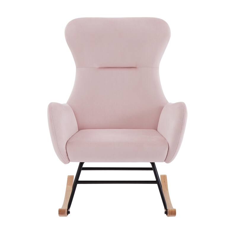 Teddy Fabric Rocking Chair for Living Room