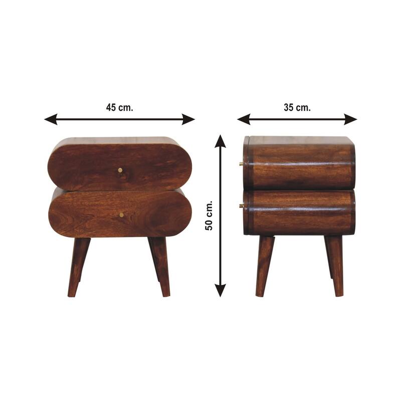 Bubble Chestnut Nightstand