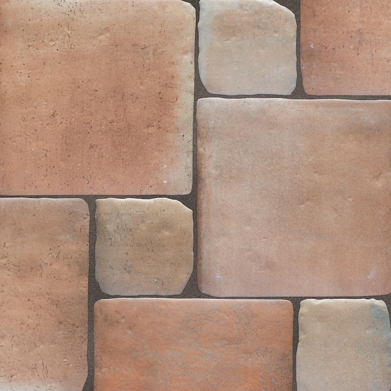 Merola Tile Benisa Marelle Cotto with Teja Taco 11-7/8" x 17-3/4" Porcelain Floor and Wall Tile - Case (22 Tiles)