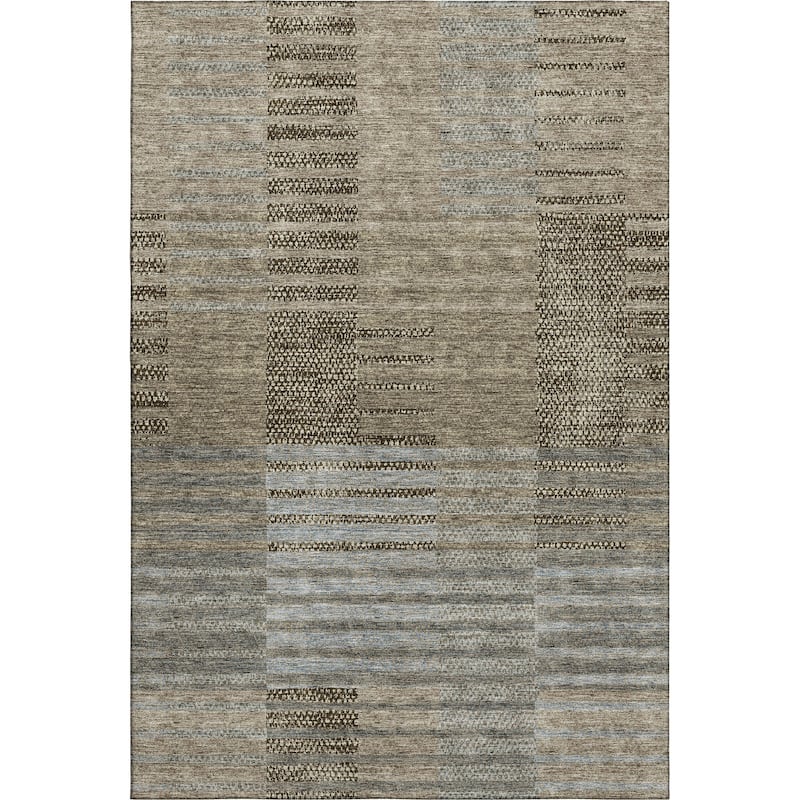 Premium Washable Super Soft Geo Stripe Mayfield Rug