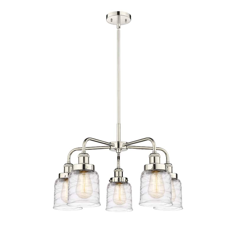 Innovations Lighting Bell - 5 Light 23" Stem Hung Chandelier