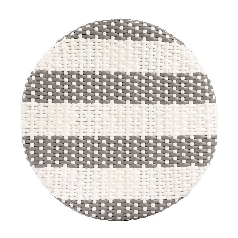 Tobias Rattan Round Bar Stool