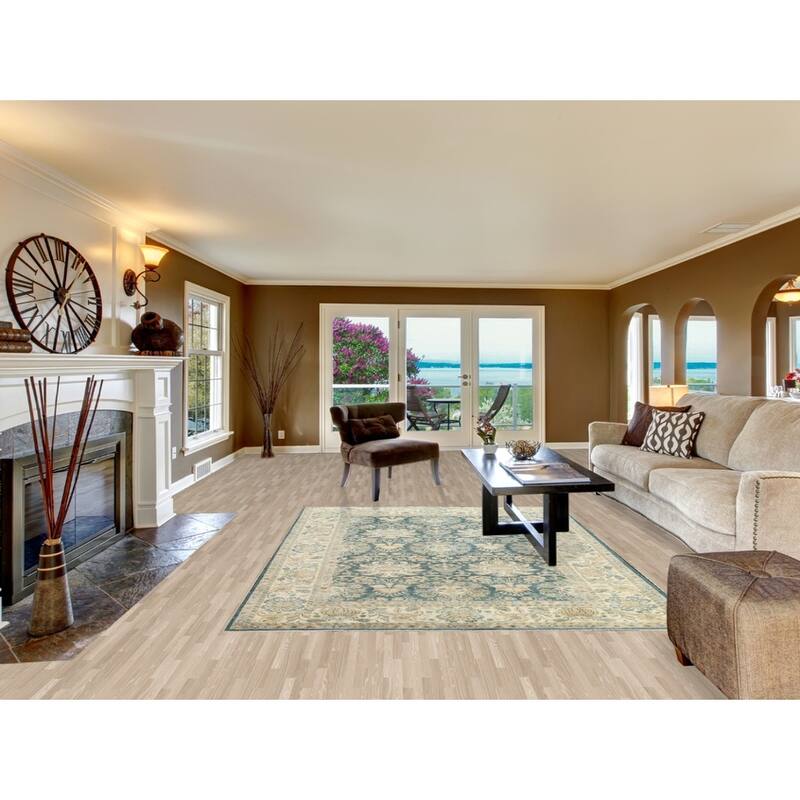 Vegetable Dye Traditional Floral Ziegler Wool Area Rug Hand-knotted - 6'7" x 9'0"