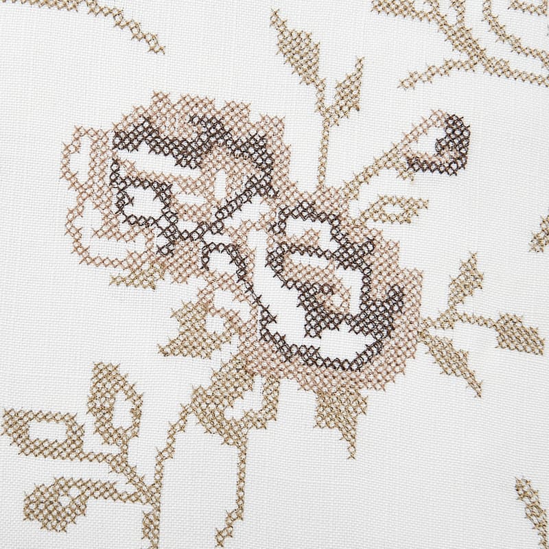 Canvas Pillow Shells with Rose Embellishments (Set of 2), NO INSERT