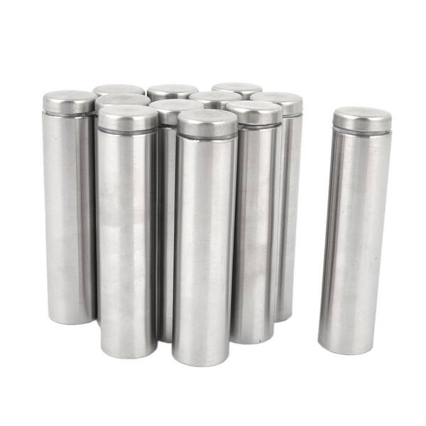 Shop 12pcs Hardware Parts Glass Door Railing Frameless Standoff Holder 80mm Long Overstock 18249823