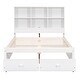 preview thumbnail 30 of 28, Full Size Platform Bed with Storage Headboard, Charging Station, 2-Drawers, Solid Pine Wood Bed Frame, Easy Assembly, Grey
