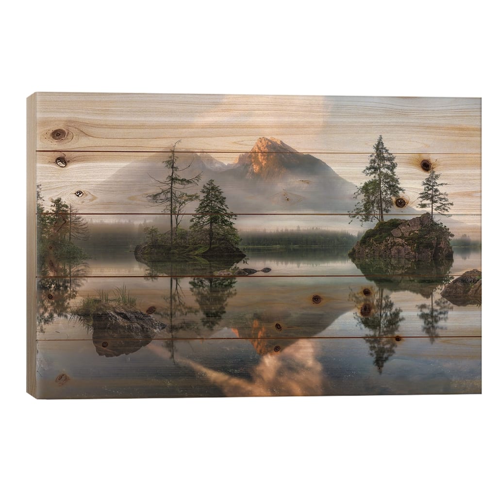 Nature's Awakening Print On Wood by Daniel F. - Multi-Color