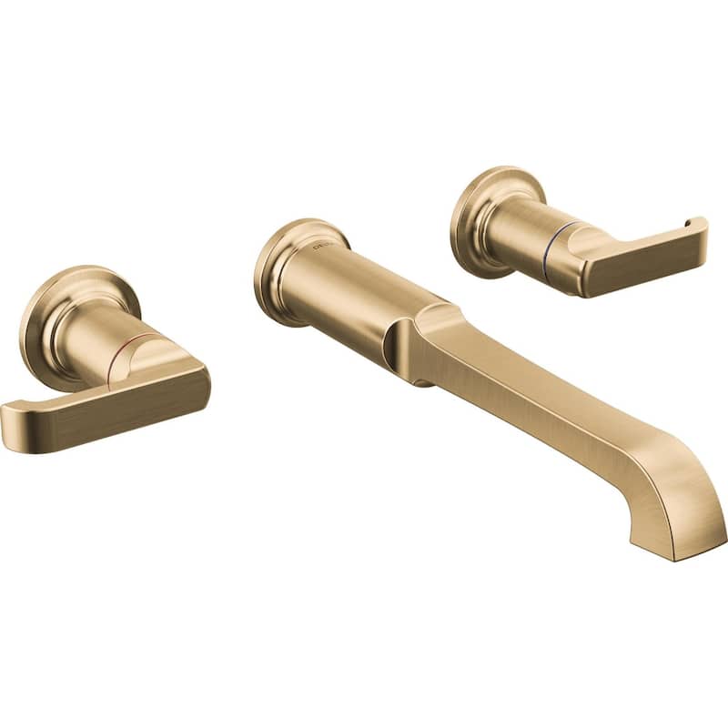 Delta T5789-LHP-WL Tetra Wall Mounted Two Handle Tub Filler - Lumicoat Champagne Bronze