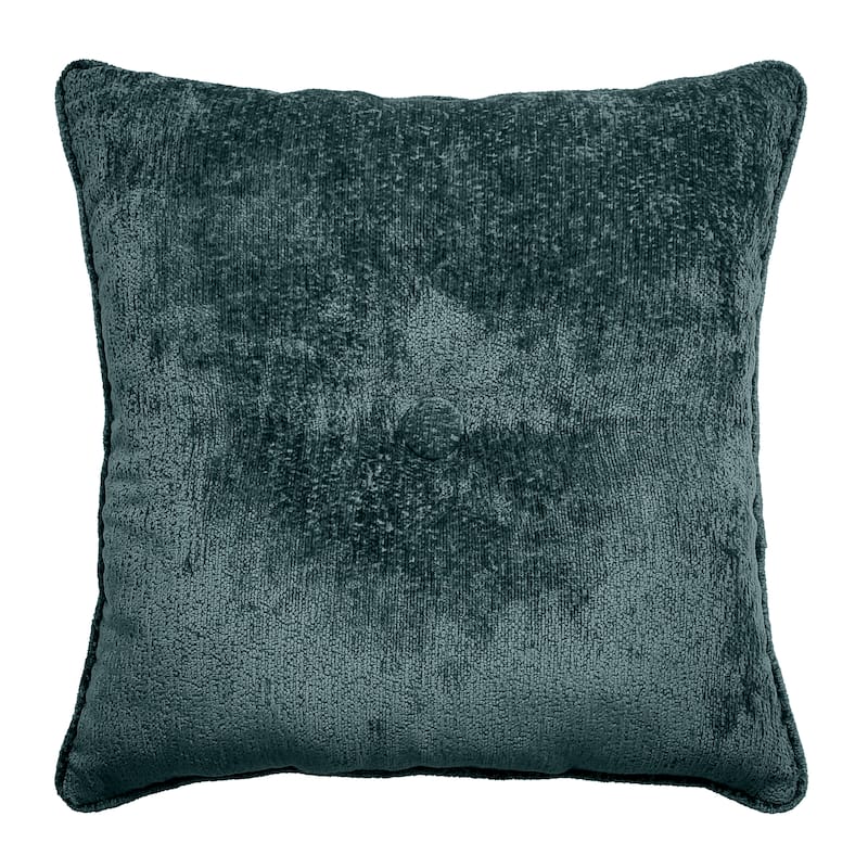 Edie At Home Delmonico Chenille Decorative Pillow 20x20 - Blue