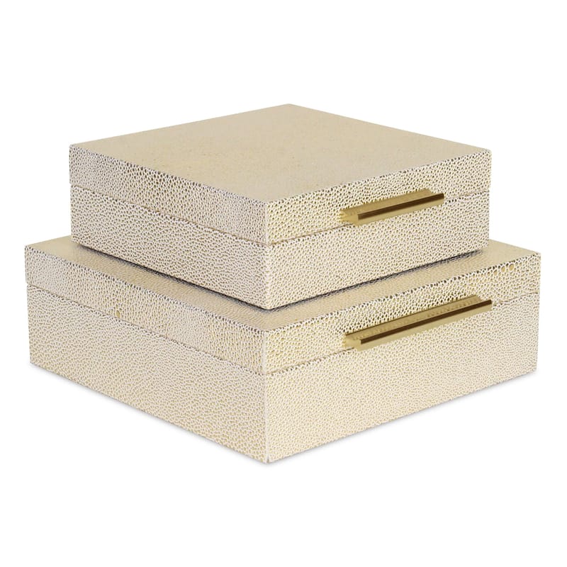 Lusan Black Vinyl Decorative Box Set