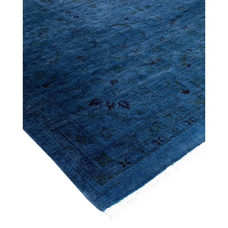 Fine Vibrance, One-of-a-Kind Hand-Knotted Area Rug - Gray, 8' 2" x 10' 4" - 8' 2" x 10' 4"