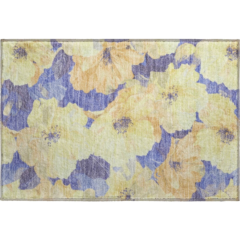 Premium Washable Super Soft Contemporary Floral Mayfield Rug