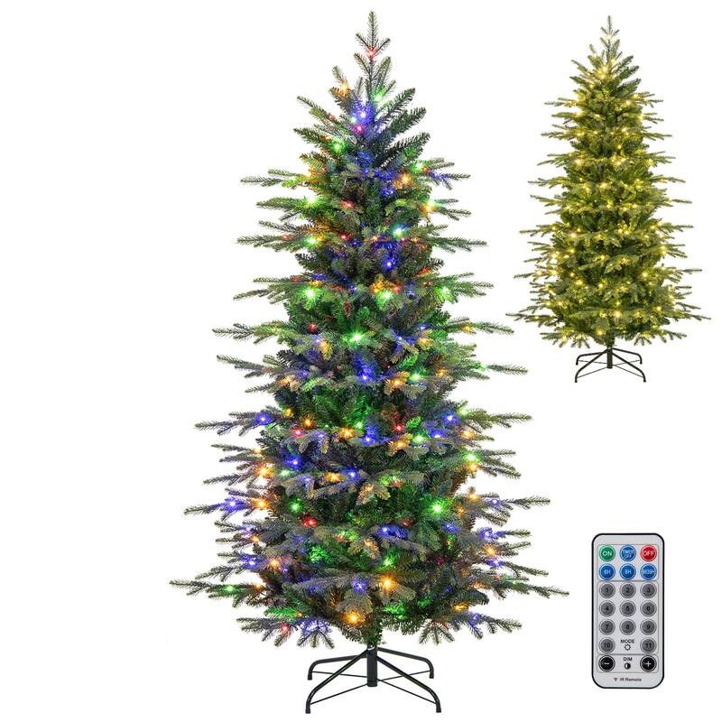 Gymax 6/7.5/9 FT Christmas Tree w/714/1162/1770 Branch Tips