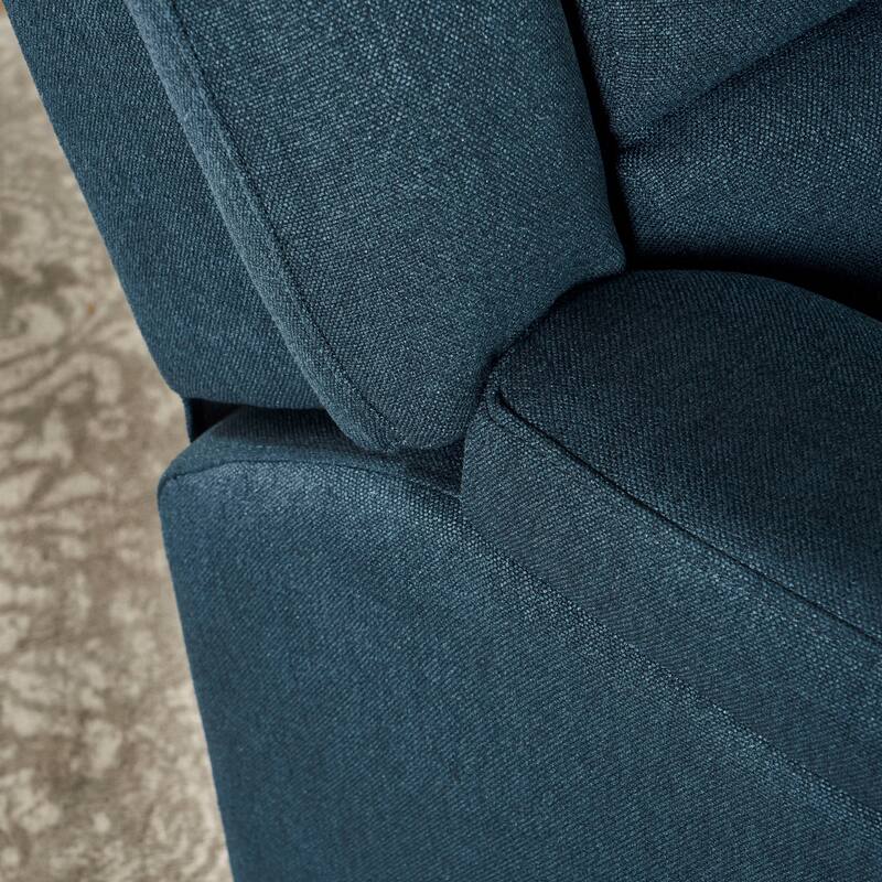 Glider Recliner With Swivel, Contemporary Chair with Upholstery