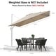 preview thumbnail 14 of 22, PURPLE LEAF 9 ft White Cantilever Patio Umbrella with 360 Degree Rotation
