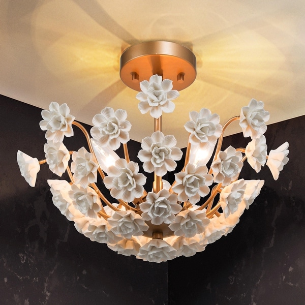 Mid century semi flush ceiling light 2025