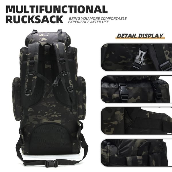 100L Camping Hiking Backpack Molle Rucksack Military Camping Backpacking Daypack - Bed Bath & Beyond - 40365643 100L Camping Hiking Backpack Molle Rucksack Military Camping Backpacking Daypack - Bed Bath & Beyond - 40365643