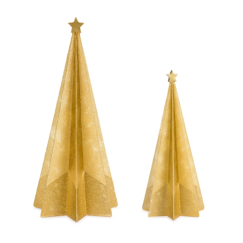 Holiday Tree Decor (Set of 2) - Gold