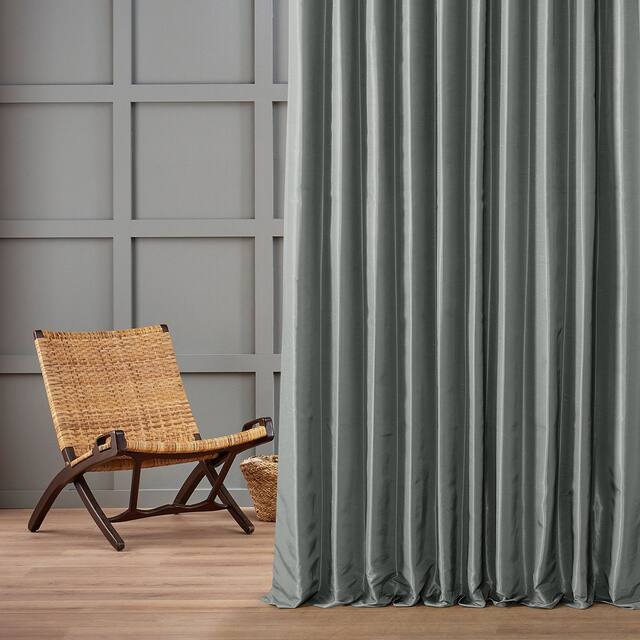 Exclusive Fabrics Blackout Extrawide Faux Dupioni Curtain (1 Panel)
