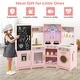 preview thumbnail 7 of 28, Gymax Corner Kids Play Kitchen Wooden Pretend Toy Kitchen w/ Realistic