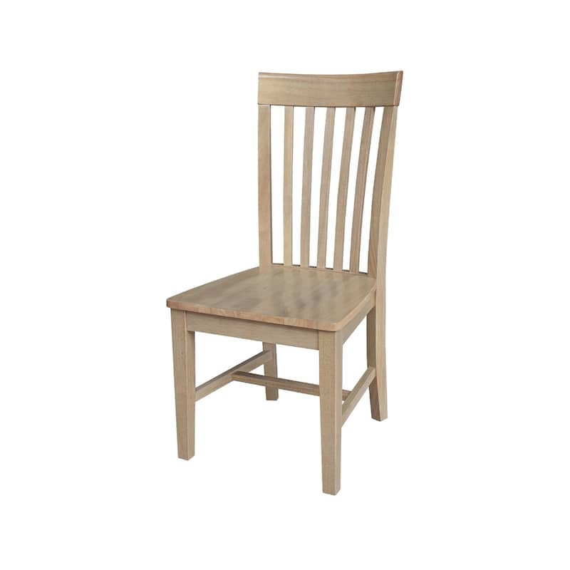 Solid Wood Tall Mission Dining Chairs, Set of 2