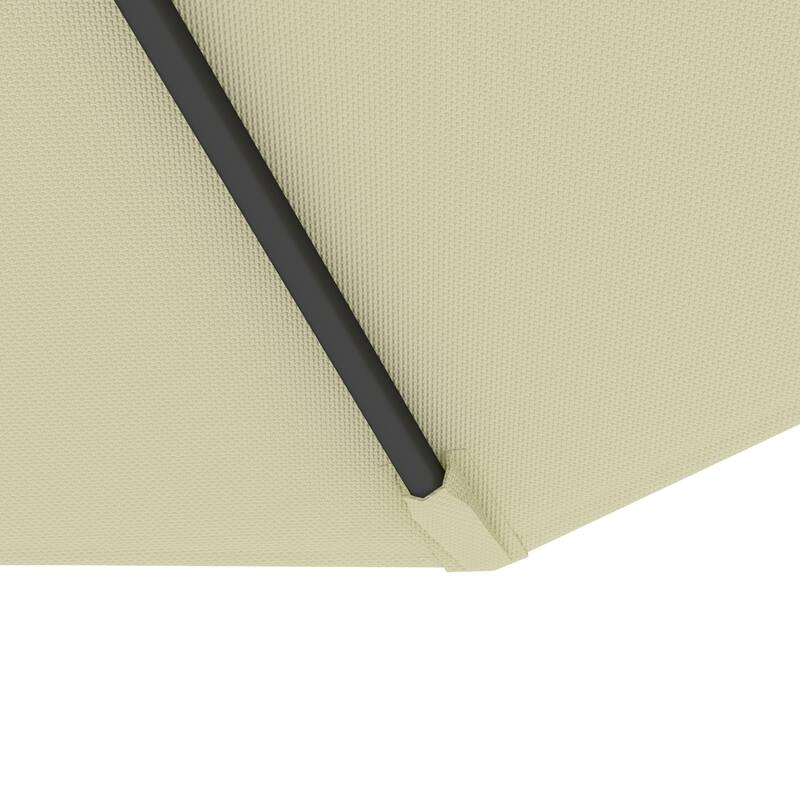 10 Feet UV and Water-Resistant Cantilever Patio Umbrella with Sturdy Base and Crank Handle