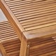 preview thumbnail 17 of 19, Grenada 4-pc. Outdoor Wood Chat Set by Christopher Knight Home