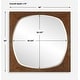 preview thumbnail 6 of 4, Uttermost Garonne Square Walnut Mirror - 40'' H X 40'' W X 1.75'' D