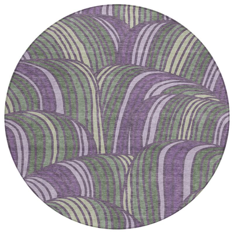 Machine Washable Indoor/ Outdoor Modern Parsons Chantille Rug