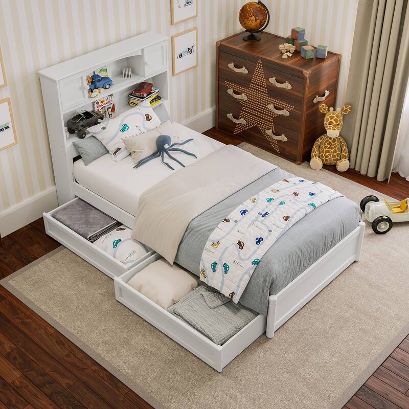 Hadley Platform Bed with Panel Footboard and Storage Drawers