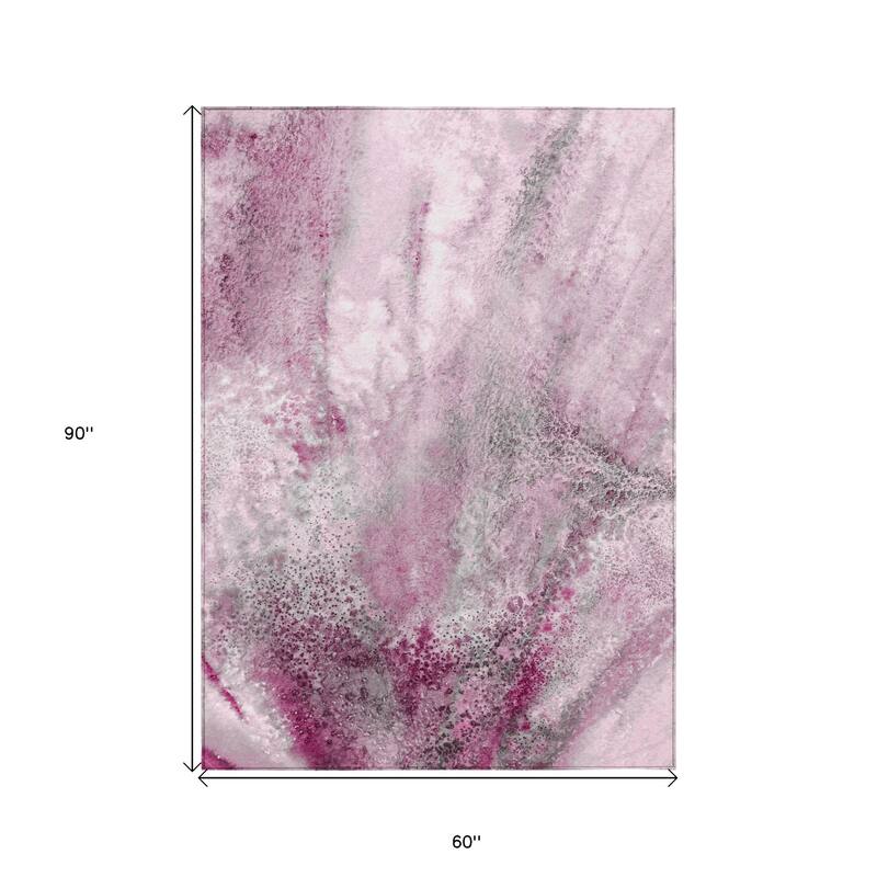 Gaz Artistic Abstract Weather Resistant Current & Stylish Outdoor Rug