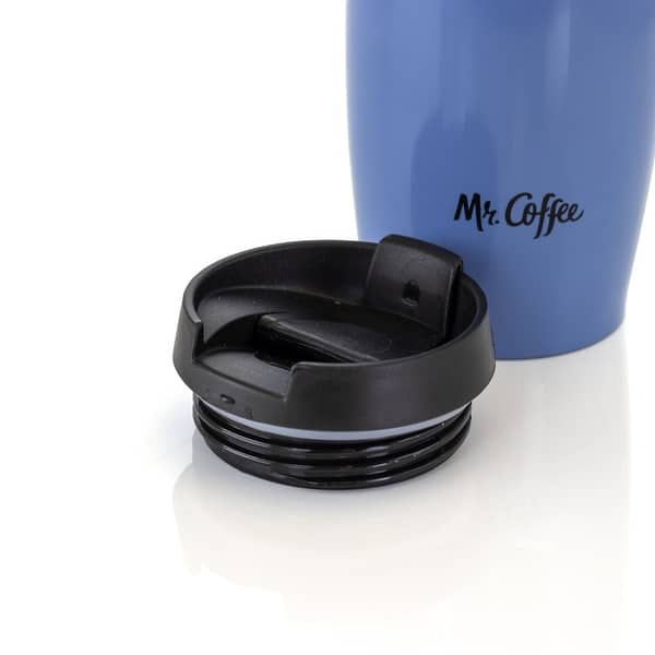Mr. Coffee 12.5 oz Stainless Steel Insulated Thermal Travel Mug - Set of 3